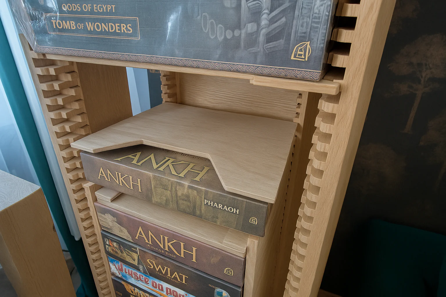 Board Game Rack – Handcrafted Modular Oak Storage for Board Games (Pre-Order) - Image 8