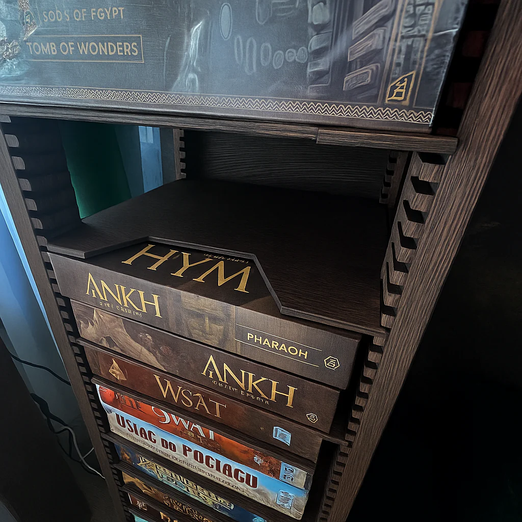 Board Game Rack – Handcrafted Modular Oak Storage for Board Games (Pre-Order) - Image 9