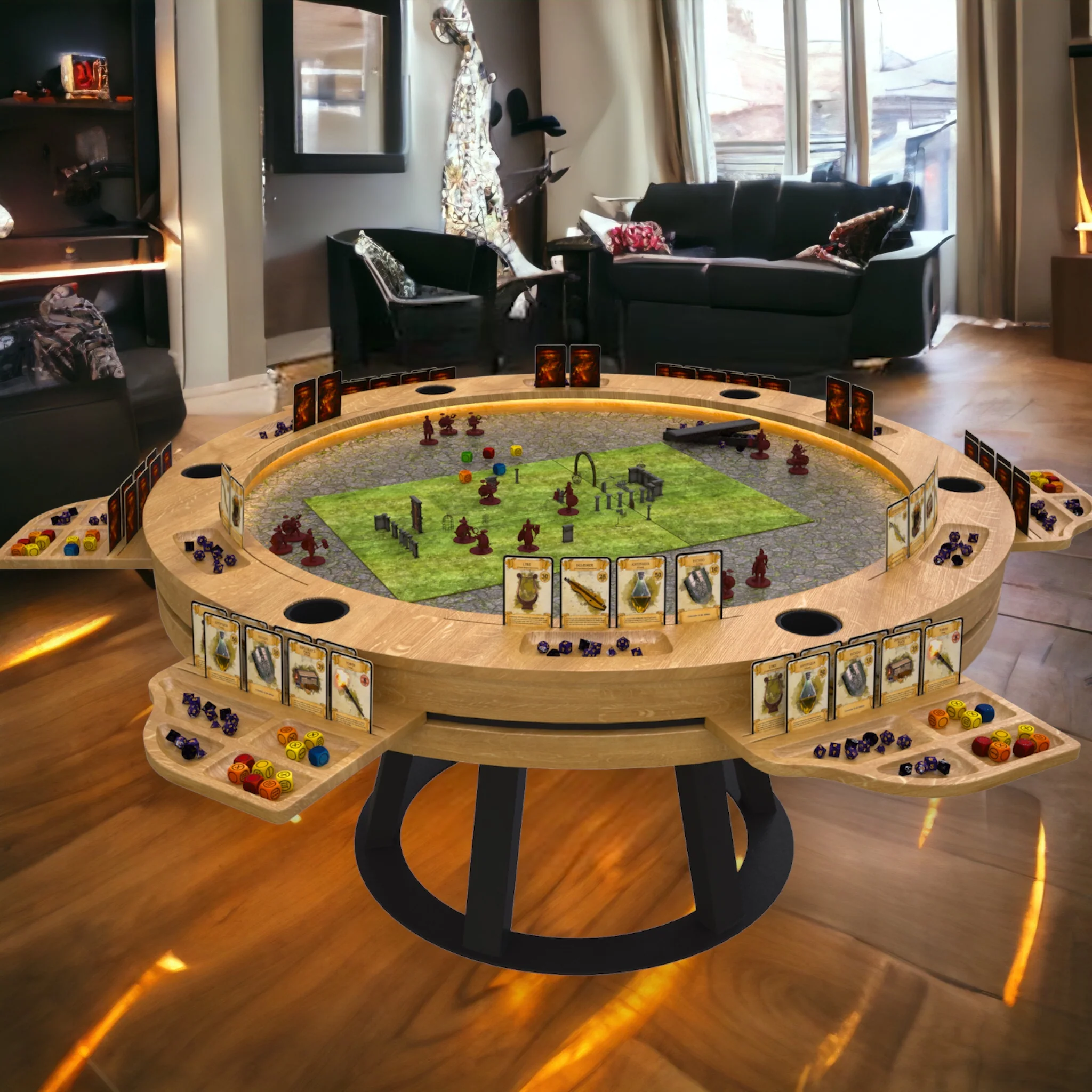 Board game table - Odyssey Round Table - Image 2