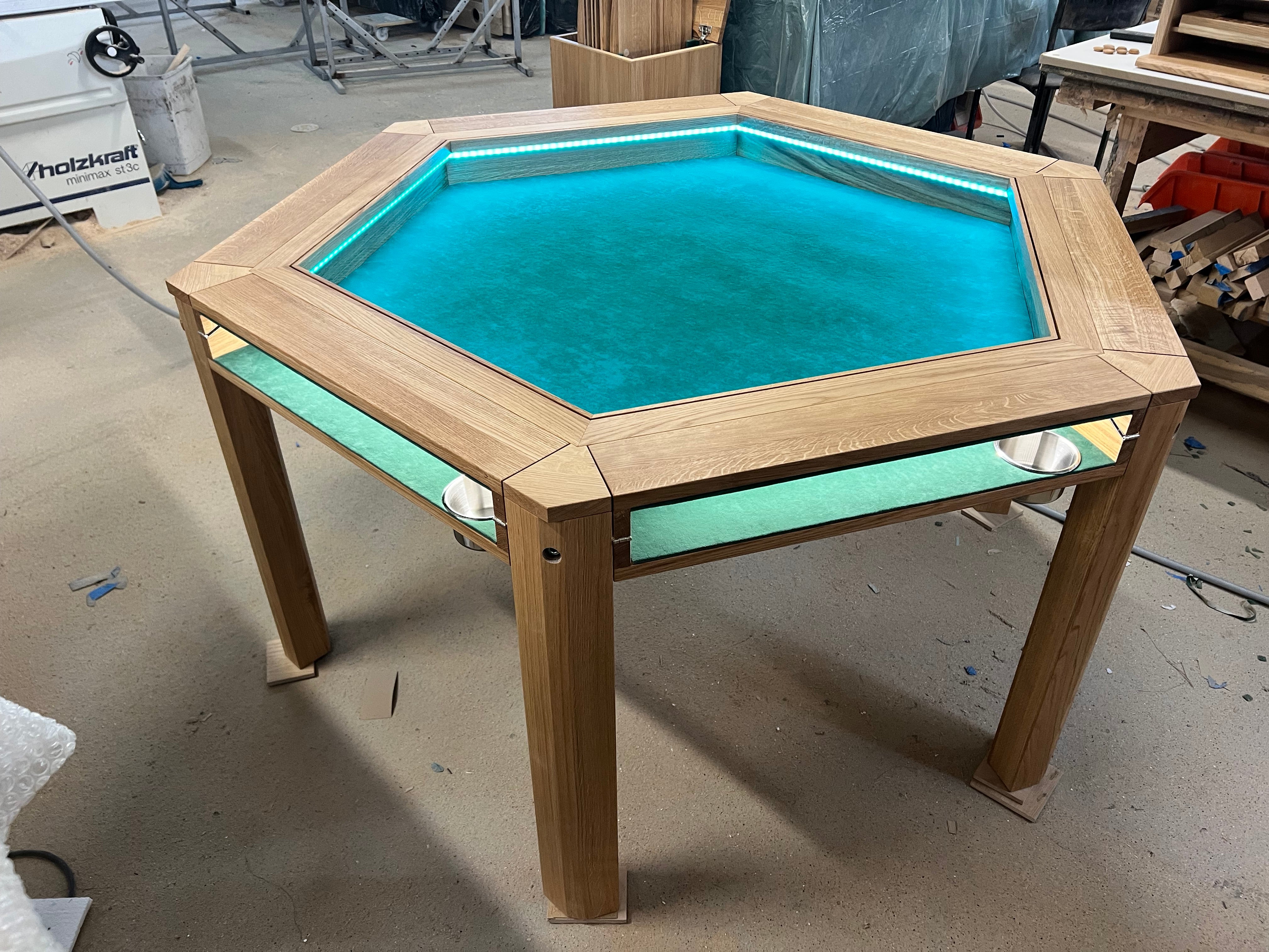 Mission Hex – Premium Oak Board Game Table - Image 13
