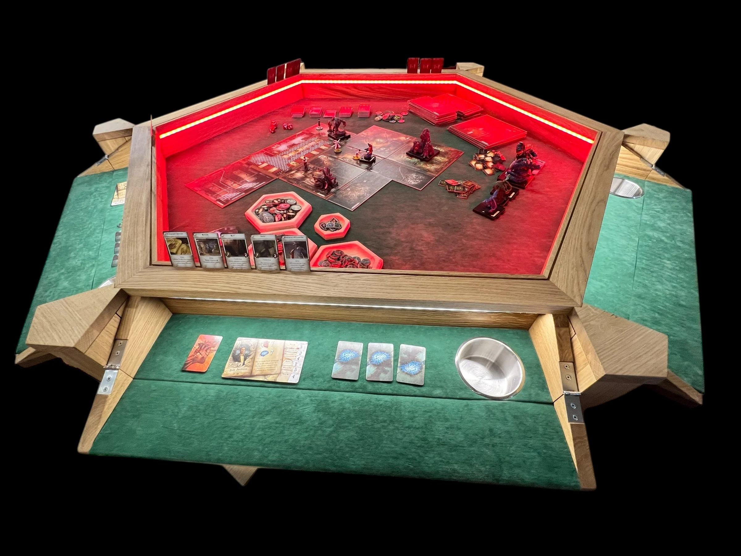 Mission Hex – Premium Oak Board Game Table - Image 6
