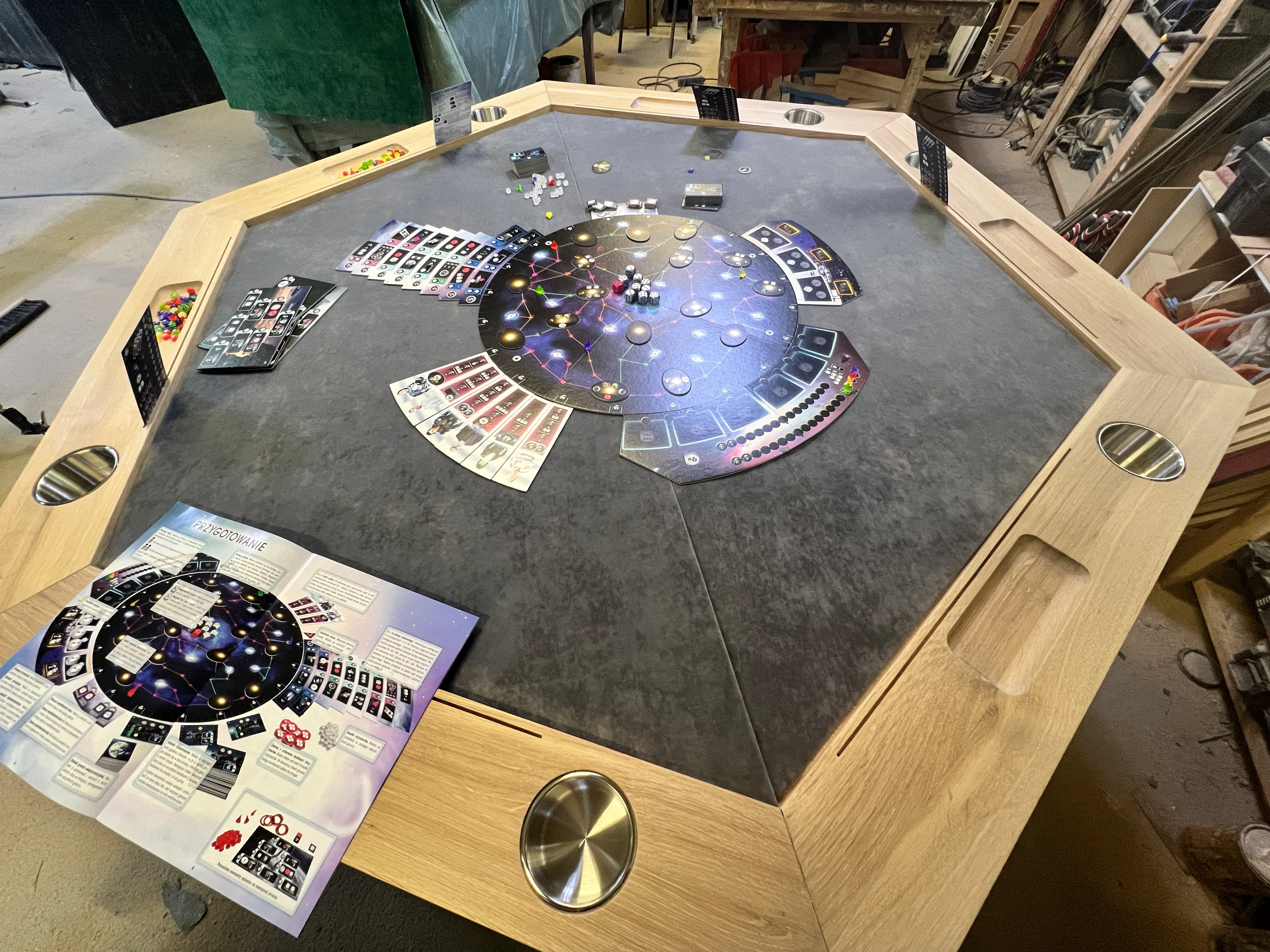 RAID HEX - Hexagonal Tabletop Overlay / Optional Stand-Alone Table - Image 3