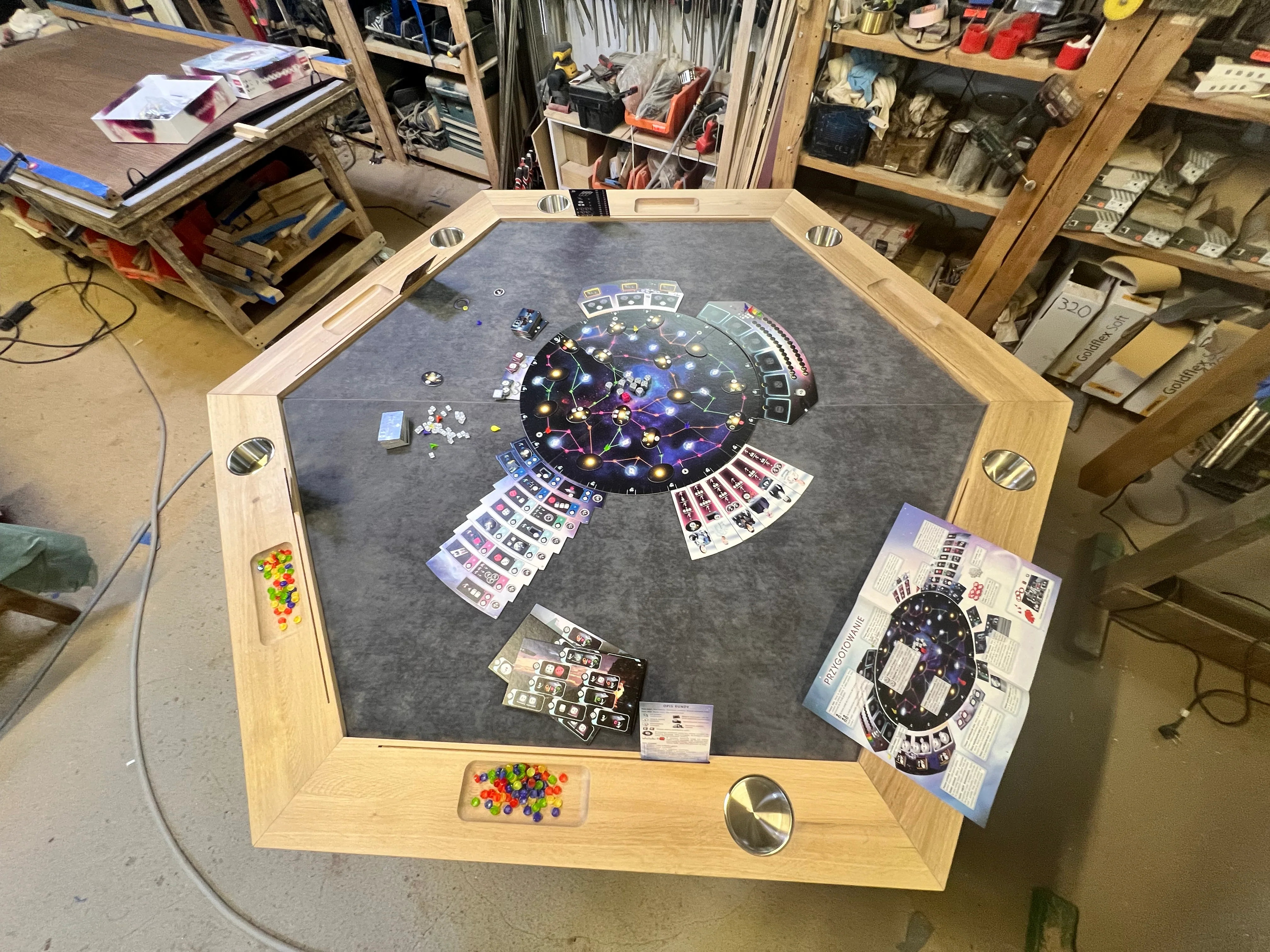 RAID HEX - Hexagonal Tabletop Overlay / Optional Stand-Alone Table - Image 5