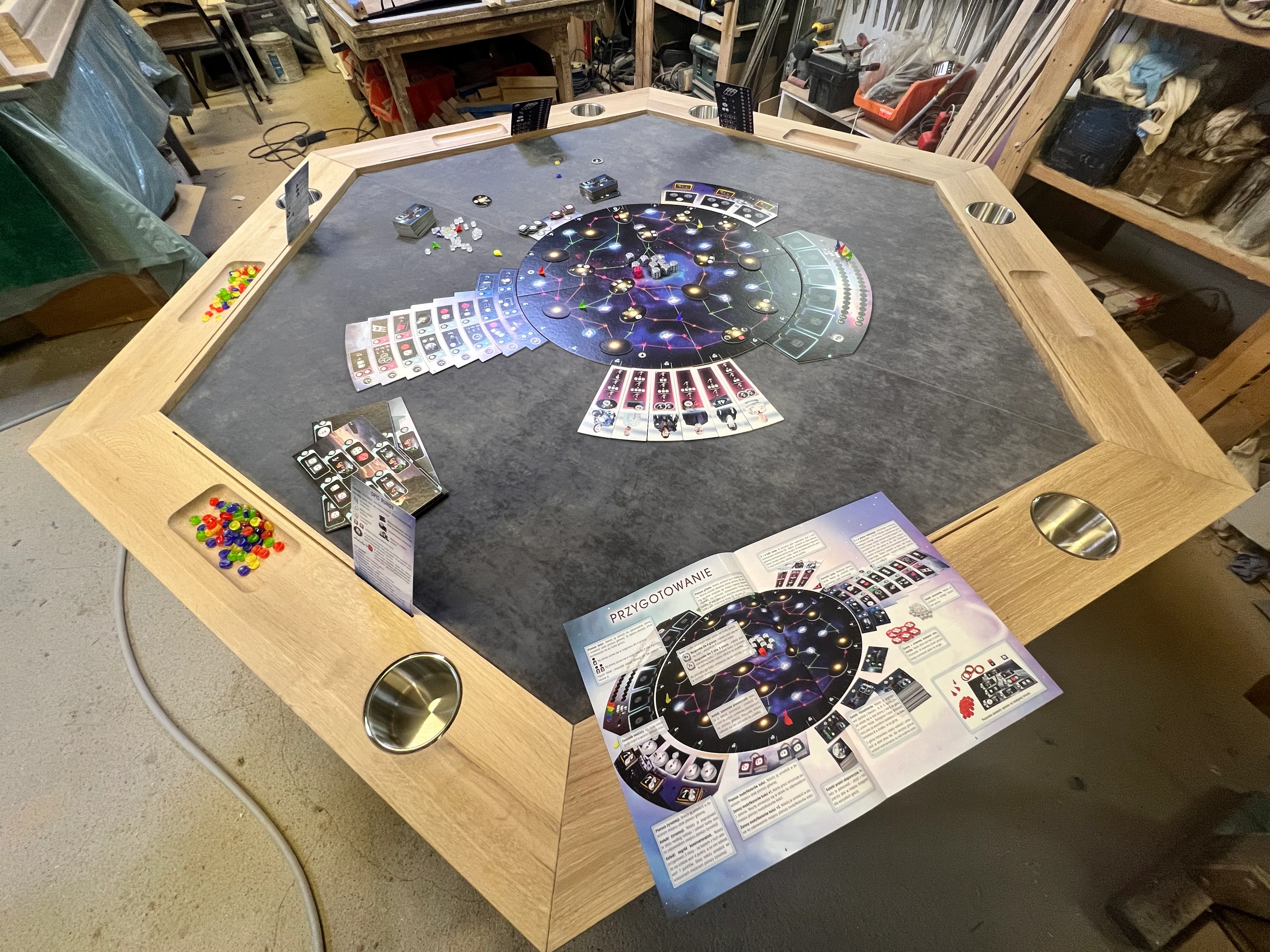 RAID HEX - Hexagonal Tabletop Overlay / Optional Stand-Alone Table - Image 6