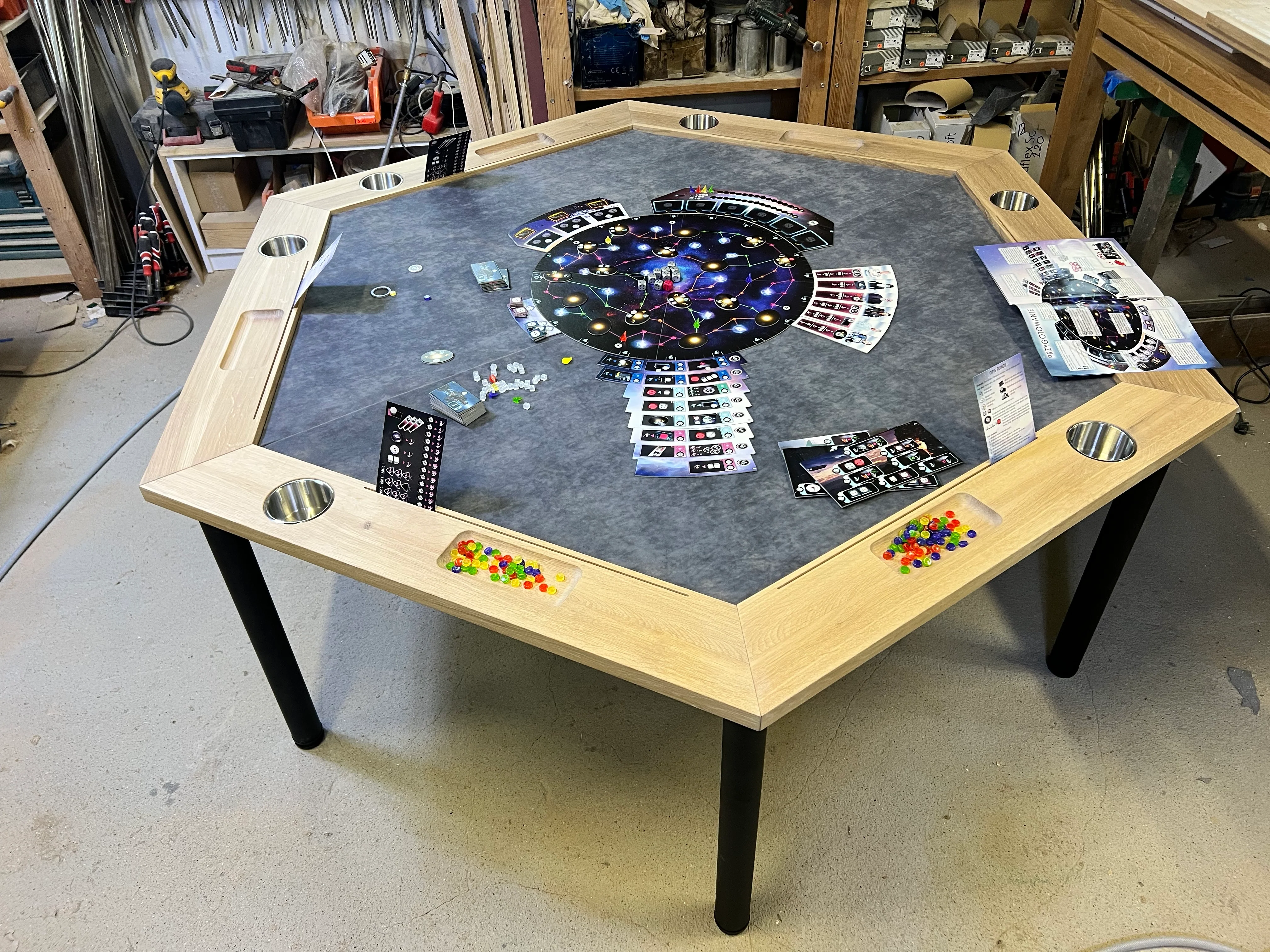 RAID HEX - Hexagonal Tabletop Overlay / Optional Stand-Alone Table - Image 9
